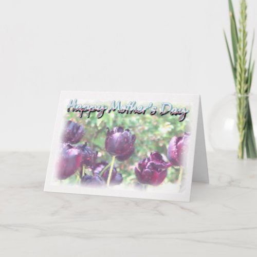 Mothers Day _ Watercolor Tulips Card
