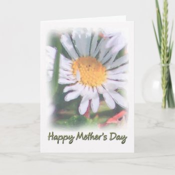 Mother's Day - Watercolour Daisy Card by moonlake at Zazzle