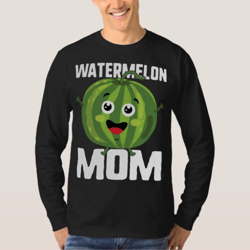 Mothers day Watermelon Mom Cute Summer fruit Wome T_Shirt