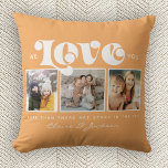 Mother's Day We love You Mom Family Photo Collage Throw Pillow<br><div class="desc">We love you,  Mom: For the Best Mom Ever in your life a modern,  trendy instagram family photo collage throw pillow with modern script typography and your personal name and message on rich honey sunflower yellow.</div>