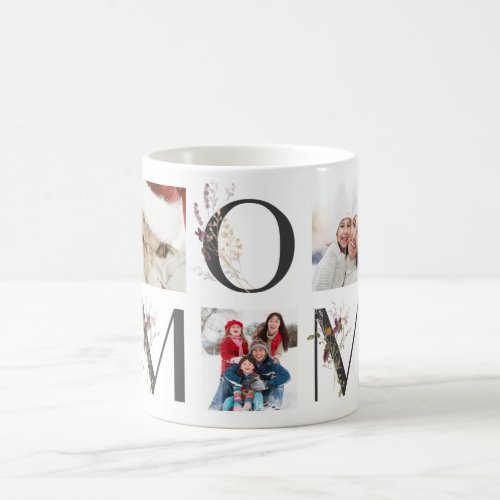 Mothers Day Wildflower Letters MOM Coffee Mug