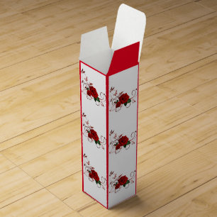 Mother's Day Wine Box, Red Rose Box
