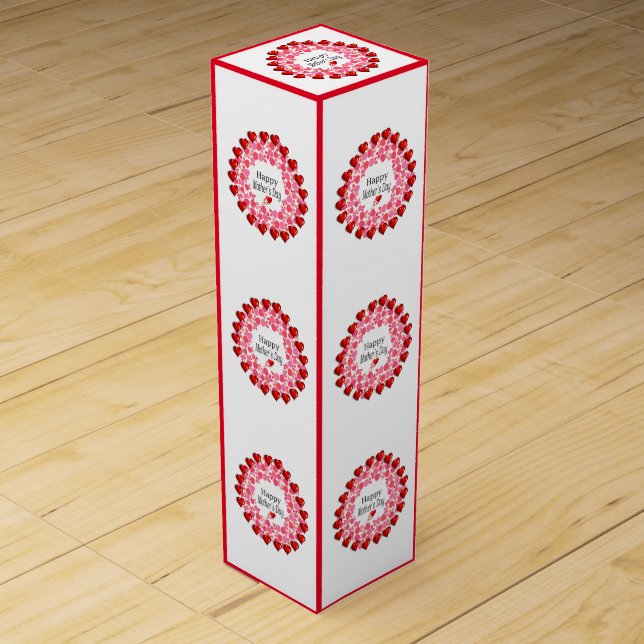 Mother's Day Wine Box, Wine Gift Box (Front)