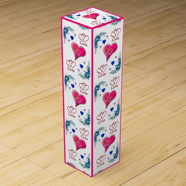 Mother's Day Wine Box, Wine Gift Box (Front)