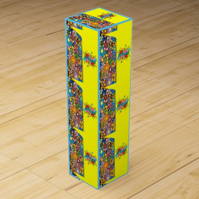 Mother's Day Wine Box, Wine Gift Box (Front)