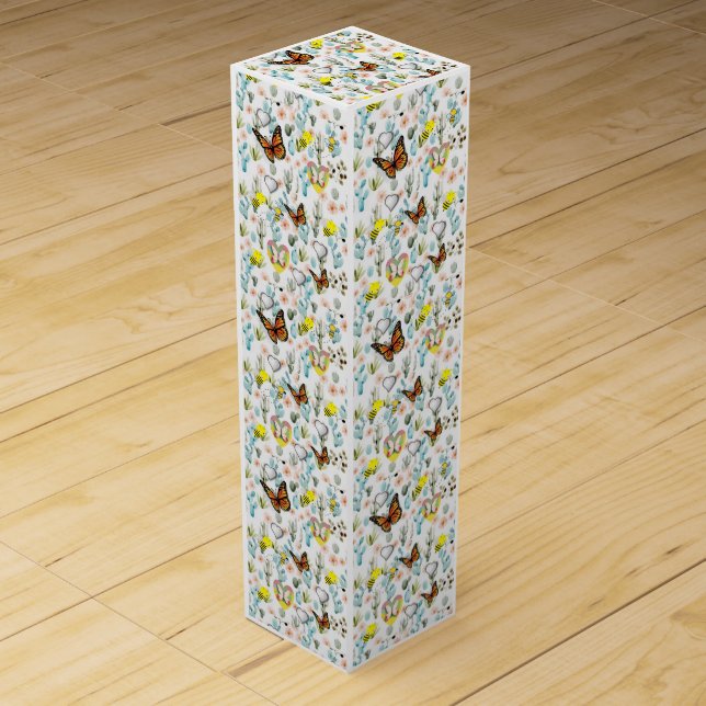 Mother's Day Wine Box, Wine Gift Box (Front)