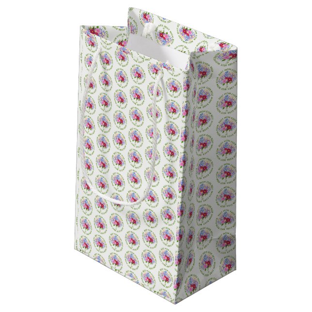 Mother's Day With Blumenstrauss Small Gift Bag (Back Angled)