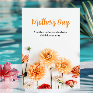 Mother's Day with Flower Greeting Card