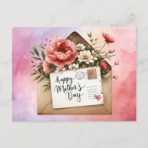 Mother's Day with flowers Holiday Postcard