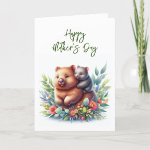 Mother's Day Wombat Greeting Card