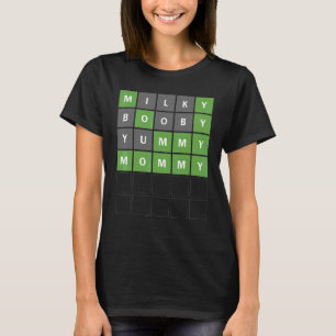 Mother's Day Word Guessing Game Mom Of Toddler 1 T-Shirt