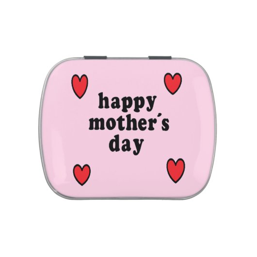 Mother's day words and hearts candy tin (Top)