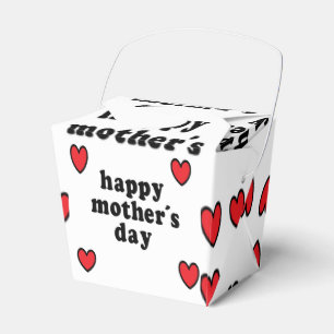 mothers day words and hearts favor boxes