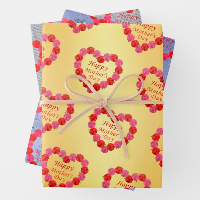 mother's day  wrapping paper sheets (In situ)