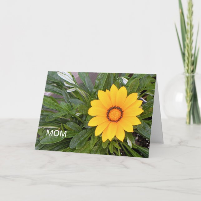 Mother's Day, Yellow Flower Card (Front)