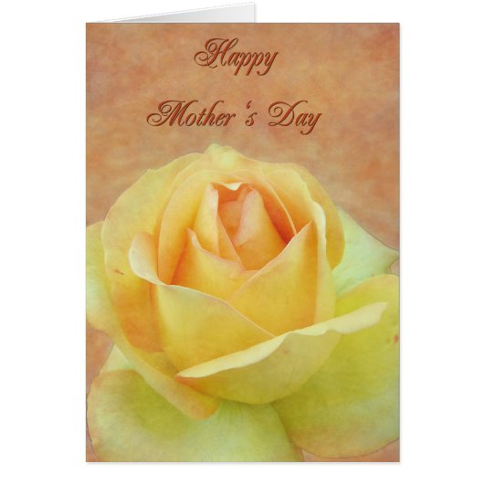 Mother's Day Yellow Rose Cards (Front)