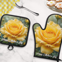 Mother's Day Yellow Rose Flowers Elegant Kitchen
