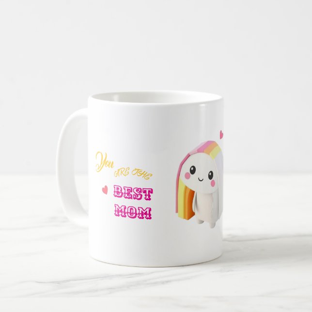 Mothers Day | “You are The Best Mom” Birthday Gift Coffee Mug (Front Left)