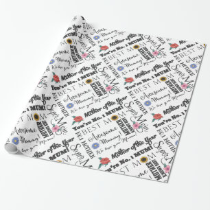 Mother's Day You're No. 1 Mom Best Mommy Wrapping Paper
