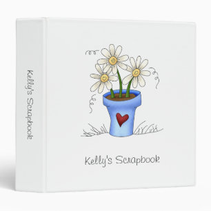 Mother's Flowers · Blue Flower Pot Binder