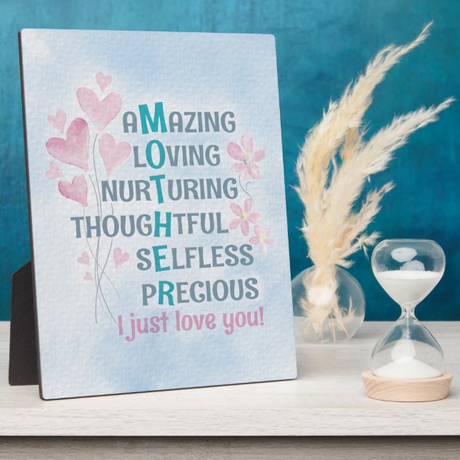 Mother's heart plaque (Side)