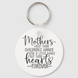 Mothers hold their children’s hand for a little wh keychain