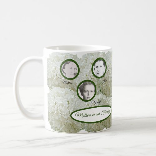 Mothers in Family Floral Snowball Mothers Day Coffee Mug