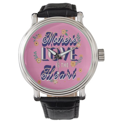 Mothers Love is the Heart Compact Mirror Silver P Watch