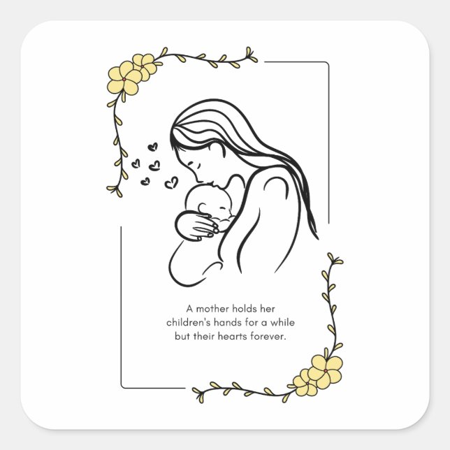 Mother's Love Quotes Sticker (Front)