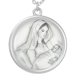 Mother's Love Silver Plated Necklace