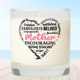 Mother's Love Word Cloud Scented Candle