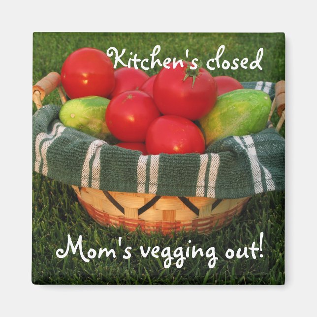 Mother's Magnet--Mom Kitchen Magnet, Mother's Day Magnet (Front)