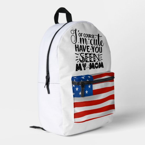 Mothers Might  Printed Backpack