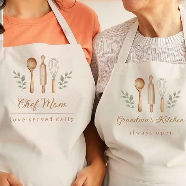 Mother's Mom's Kitchen Utensils Apron (Creator Uploaded)