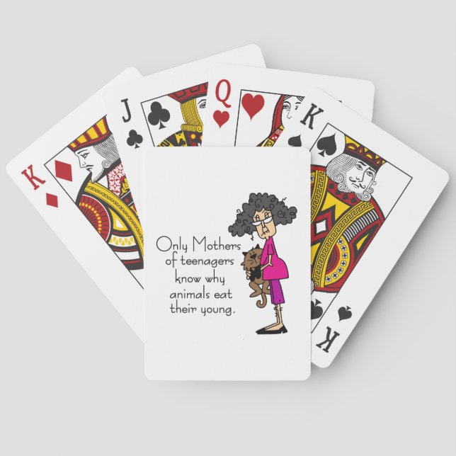 Mothers of Teenagers Poker Cards (Back)