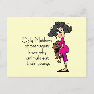 Mothers of Teenagers Postcard