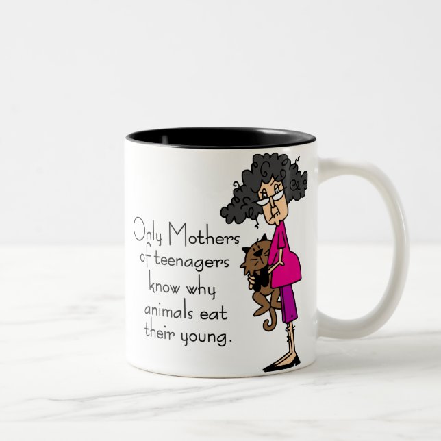 Mothers of Teenagers Two-Tone Coffee Mug (Right)