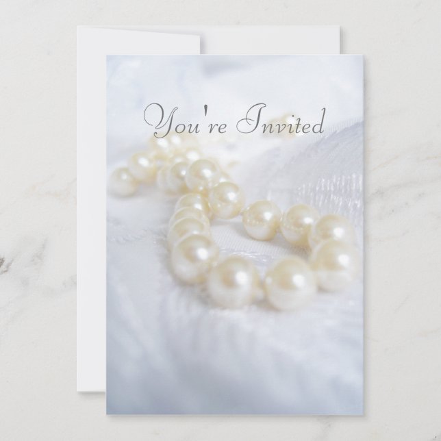 Mother's Pearls Invitation (Front)