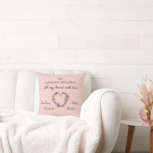 Mother's Personalized Throw Pillow