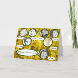 Mothers Photos Yellow Forsythia Floral Mothers Day Holiday Card