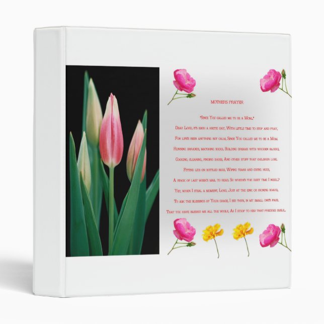 Mothers prayer Customizable Binder (Front/Spine)