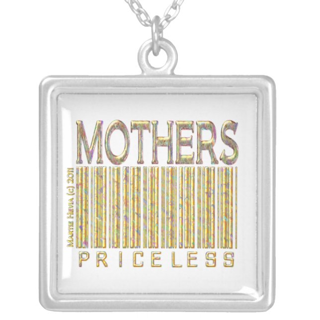 Mothers: Priceless - Barcode - Necklace (Front)