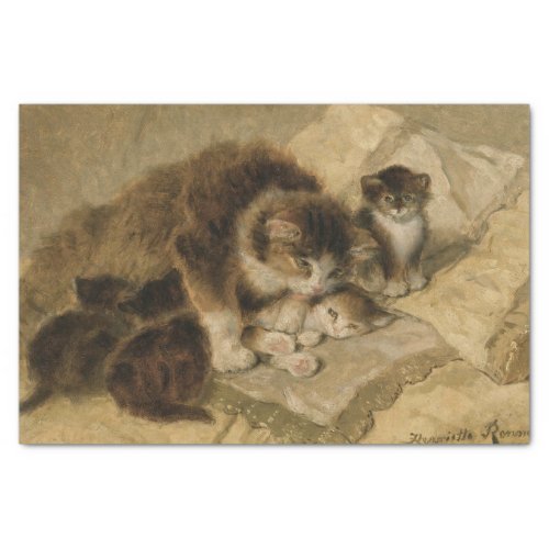 Mothers Pride by Henriette Ronner_Knip Tissue Paper
