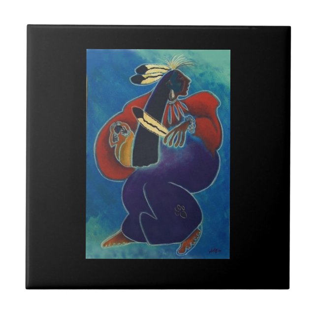 Mother's Sun Ceramic Tile (Front)