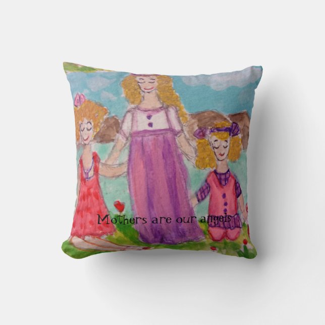 mothers throw pillow (Front)