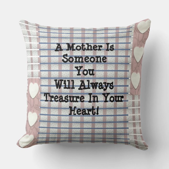 Mothers Treasure Throw Pillow (Front)