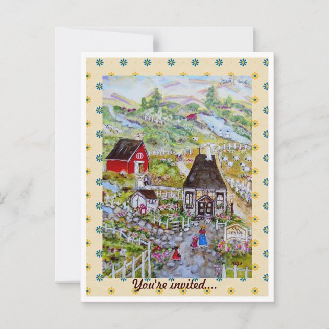 MOTHER'S VISION housewarming invitation (Front)