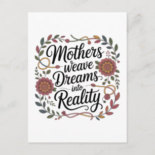 Mothers Weave Dreams Into Reality Holiday Postcard