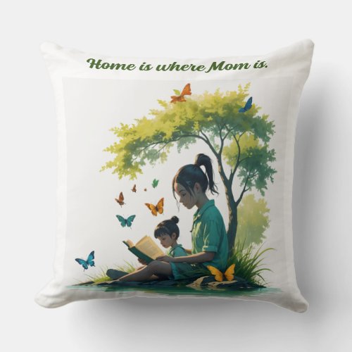 Mothers Wisdom Tree Throw Pillow