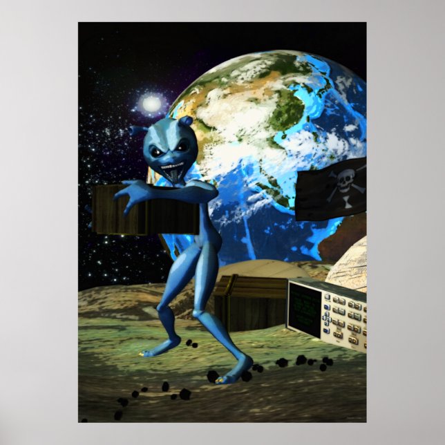 Mothership Alien Pirate Poster (Front)